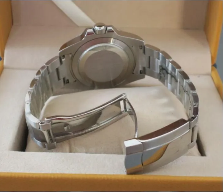 40 мм PARNIS GMT сапфировое стекло Черная Керамическая рамка Автоматическая