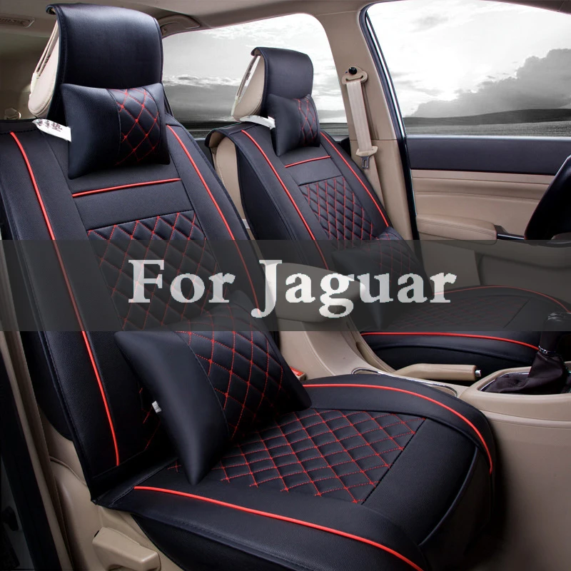 

Seat Cushion 1set Pu Leather Car Seat Cover Striped Cushion Cover For Jaguar F-Pace Xf Xj Xjr Xfr Xk Xkr F-Type Xe S-Type X-Type