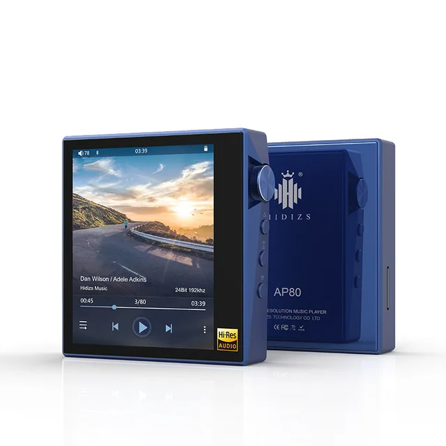 Синий Hidizs AP80 Hi-Res ES9218P Bluetooth HIFI музыкальный MP3 плеер LDAC USB DAC DSD 64/128 fm-радио HibyLink FALC DAP - Цвет: Синий