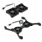 Охлаждающая подставка для ноутбука, Тихий ветер, складной двойной вентилятор для ноутбука 7-15 дюймов, складная охлаждающая подставка, портативный интерфейс Mini USB