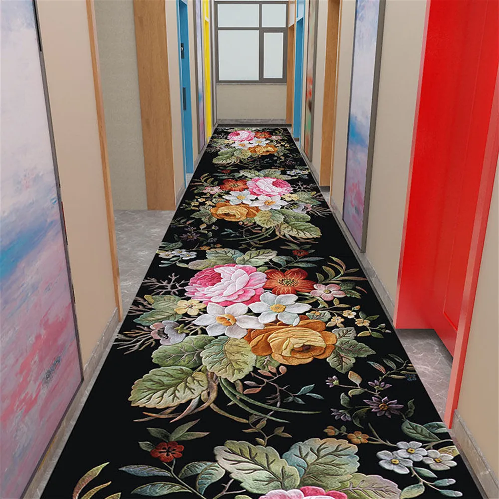 Коврик-татами 3D для гостиной ковер домашнего декора каменный длинный цветочный