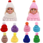 Шапка для куклы Барби, вязаная Милая шапка, Модные Повседневные Головные уборы для Барби, аксессуары для кукол, подарок, детские игрушки сделай сам, бесплатная доставка