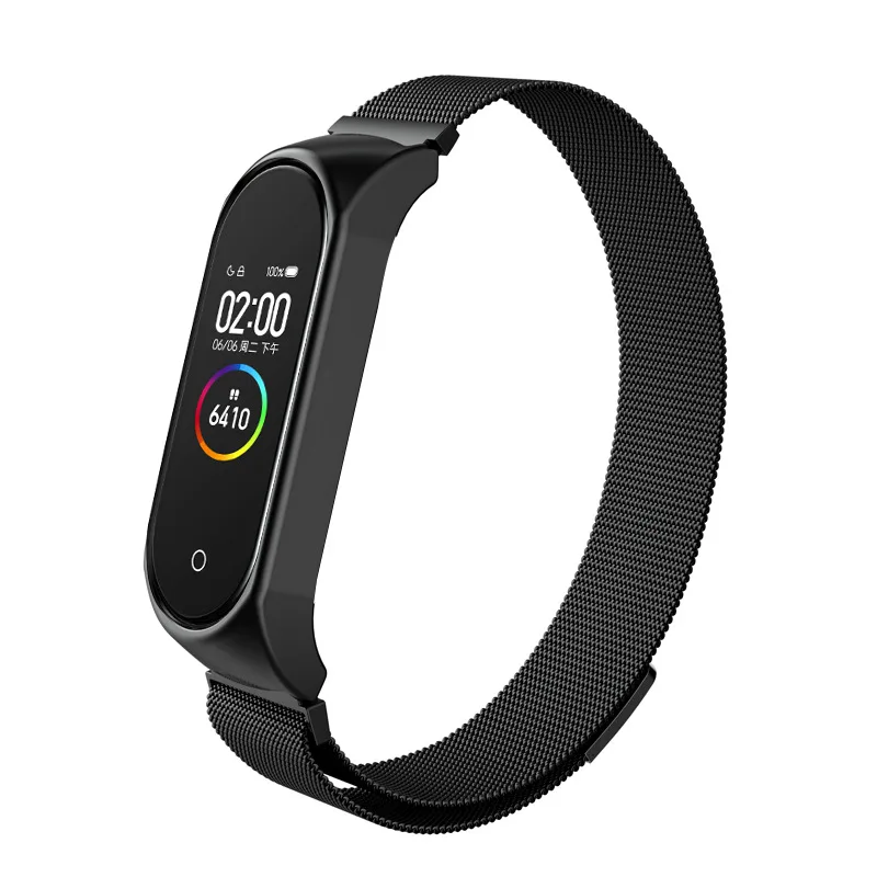 Ремешок для Xiaomi Mi Band 3 4 5 6 магнитный браслет подходит смарт-часов Xiao спортивный