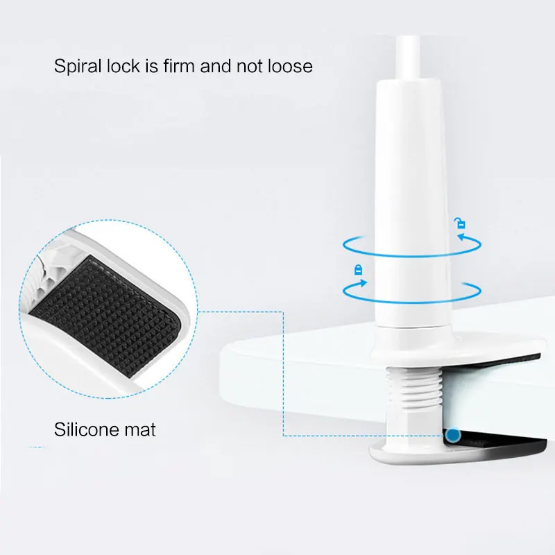 Portable Cell Phone Clip Holder Gooseneck Clamp Lazy Mount Flexible Bracket Mobile Stand | Мобильные телефоны и