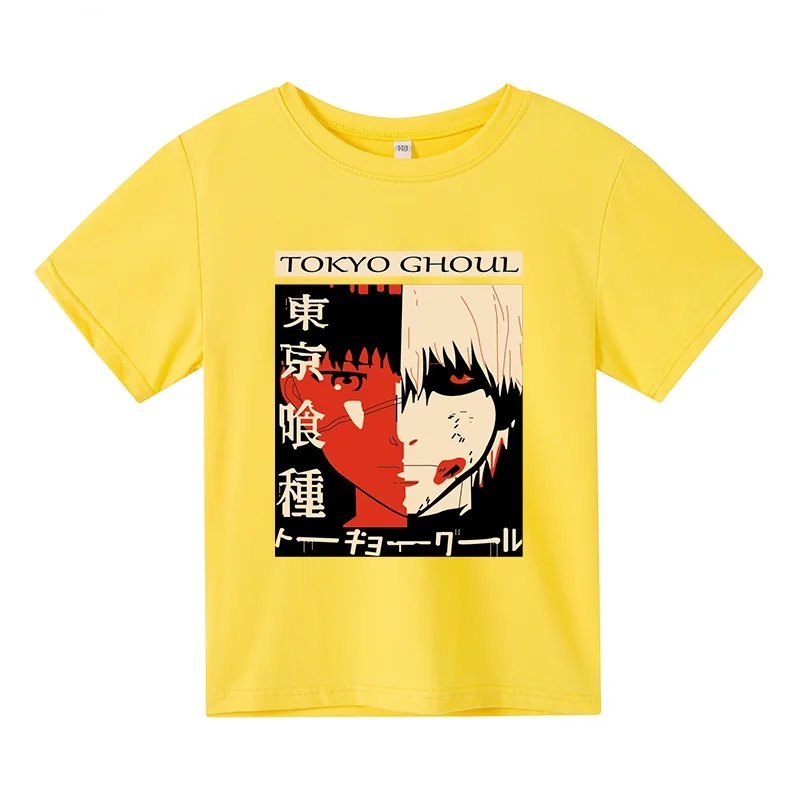 

Summer Boys 4-14t Novelty Cotton Tokyo Ghoul Print Short Sleeve T-shirts