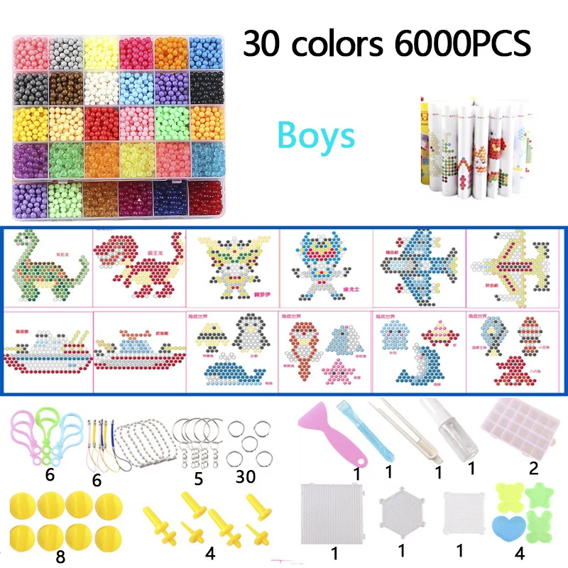 Водяной туман волшебные бусины сделай сам игрушки для детей формы животных пазлы