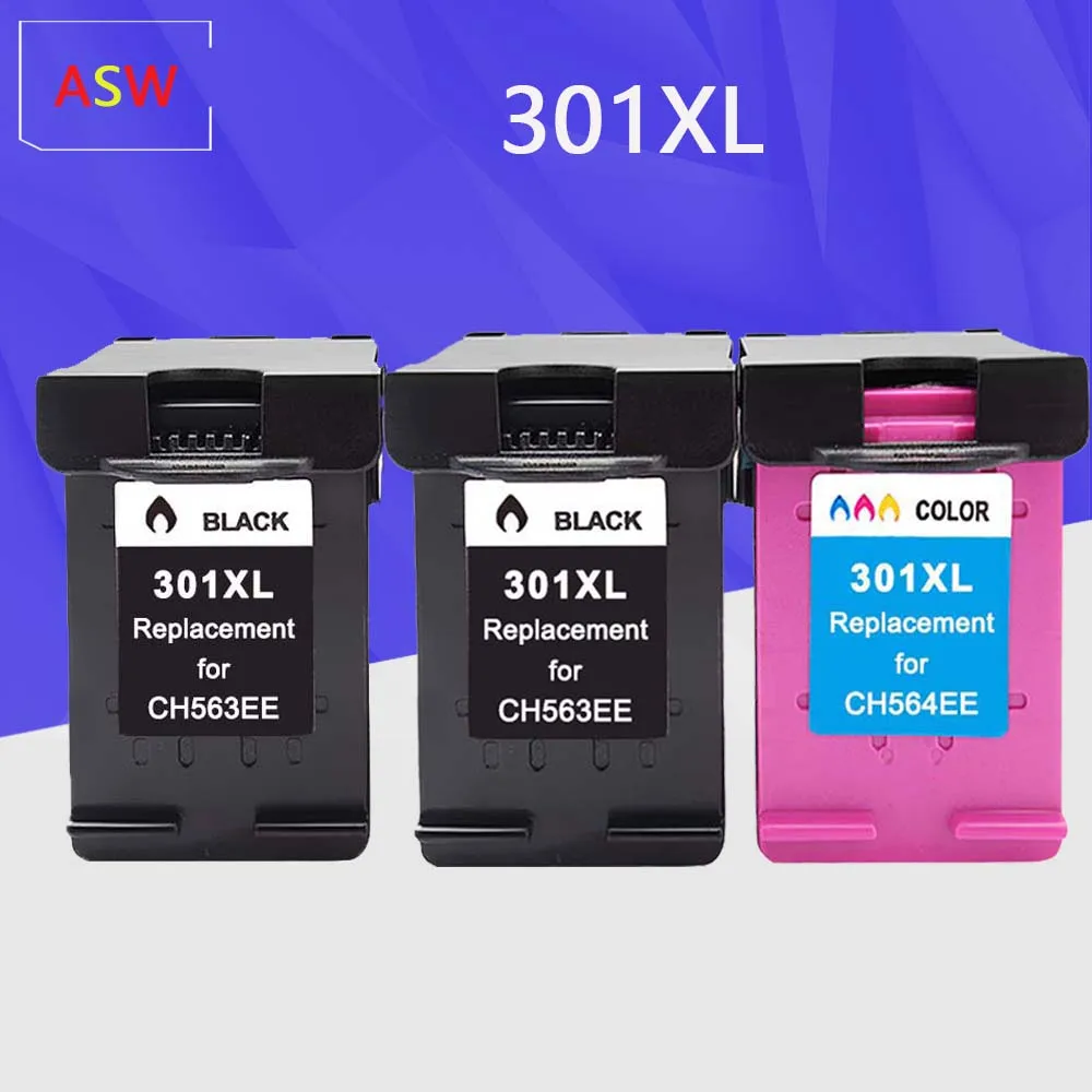 

ASW 301XL Replacement for hp 301 xl hp301 Ink Cartridge for hp Deskjet 2050 1000 1050 2510 3000 3054 Envy 4500 4502 printer