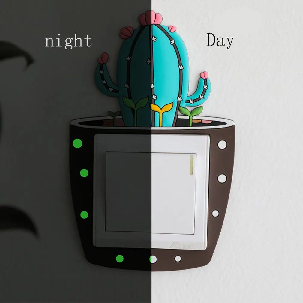 Ночной светильник дизайнерский переключатель наклейка для домашнего декора