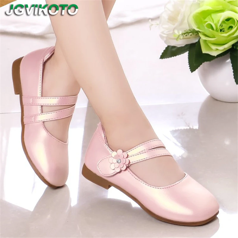 

Girls Casual Flats Fashion Princess Flower Girl Mary Janes Flat Soft With Floral Children Shoes For Wedding Party Birthday Sweet