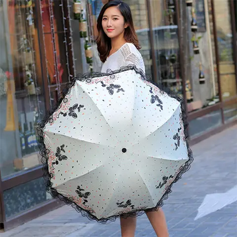 Модный складной зонт для женщин и мужчин, водонепроницаемый портативный дорожный Зонт с восьмикосточками и защитой от УФ излучения для шиншиллы