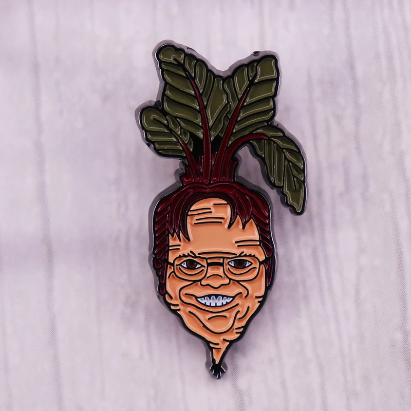 Эмалированная брошь Dwight Schrute в виде фермы булавка для офиса ТВ-шоу