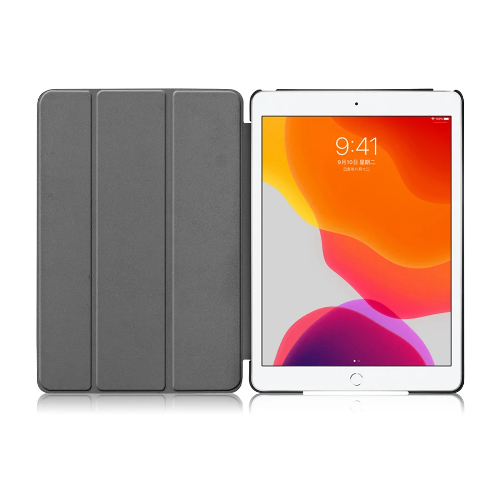 Защитный чехол для планшета iPad 10 2 дюйма откидной смарт-чехол с подставкой