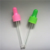 5 20pcs size 18410 essential oil bottles cap pinkgreen glue head dropper lid plastic cover with pipe glass bottle 5 100ml