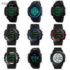 Цифровые часы для мужчин, водонепроницаемые мужские цифровые светодиодные часы с индикацией даты, секундомером, будильником, спортивные мужские электронные часы для активного отдыха