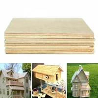 10 piecesset of wood board light board material 100x100x1mm diy house ship airplane model toy craft