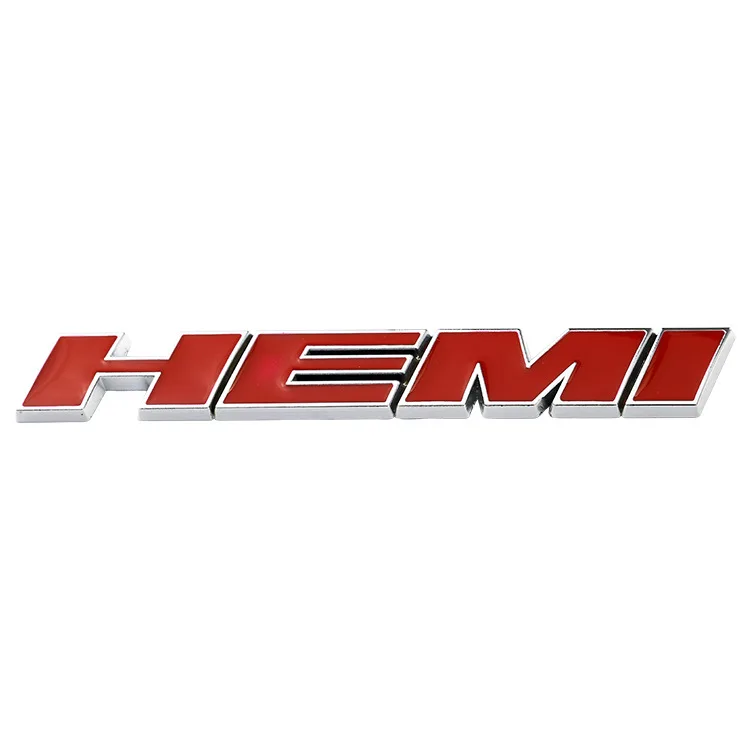 

1 PCS 3D Metal HEMI Logo Emblem Nameplate Badge Decals Car Stickers for RAM 1500 2500 3500 Jeep Dodge Challenger Car Styling