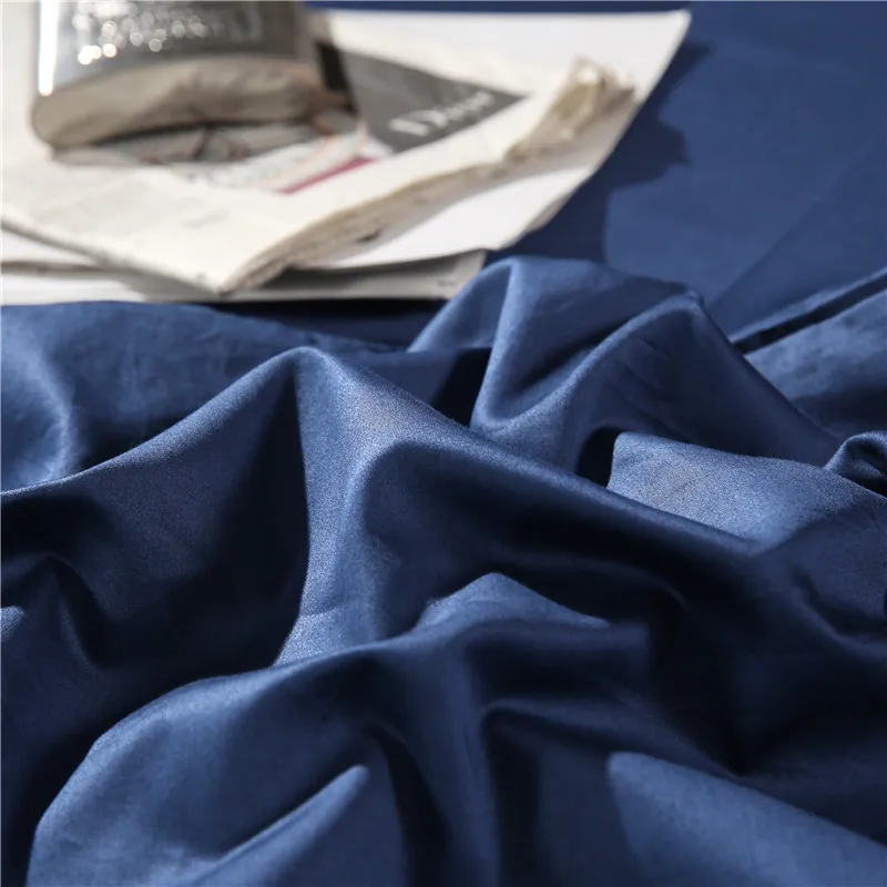 

100% cotton solid color bedding sets soft breathable modern style High-end home kit comfortable Queen standard size