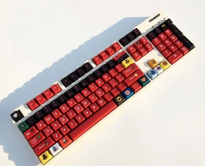 1 комплект 60/87/104 клавиши Супергерои PBT сублимационный Шапки белая освещенная
