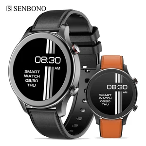 senbono 2021 smart watch men bt call clock sport top band music player smartwatch for ios android huawei xiaomi phone free global shipping