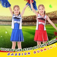 cheerleader costume for girls high school pleated skirt kids costume uniform outfit 110 140cm