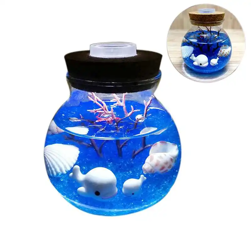 Горячий XD Ночной светильник креативный красивый аквариум сделай сам прочный КИТ