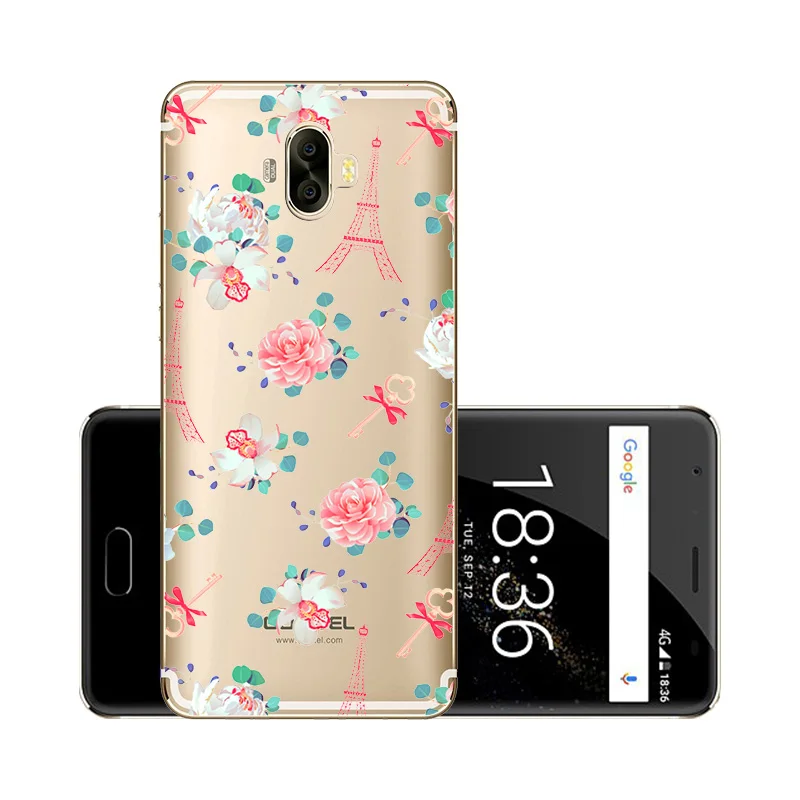Мягкий окрашенный чехол для Oukitel K8000 силиконовый ТПУ задняя крышка s прозрачные