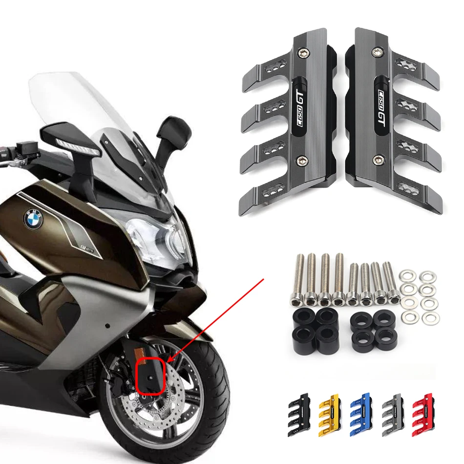 С логотипом для BMW C650 C650GT аксессуары мотоцикла CNC брызговик Боковой защитный блок