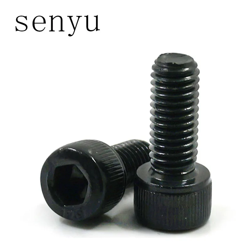 

luchang M2 M2.5 M3 50PCS Metric thread alloy steel black grade 12.9 DIN912 hex socket cap model toy car screw bolts