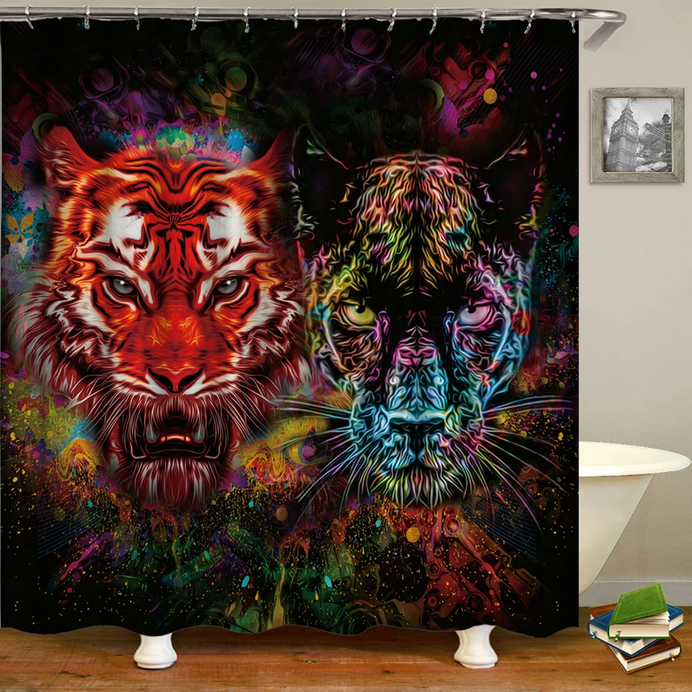 Водонепроницаемая занавеска для душа в ванную комнату цветные занавески ванны с