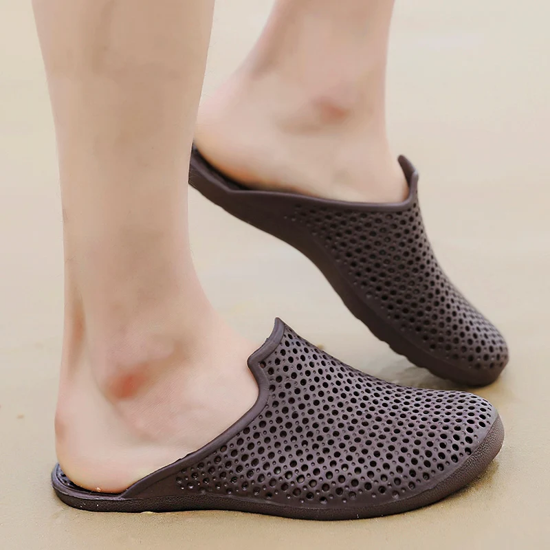 Тапочки Мужская обувь летняя дышащая красивая модная удобная без застежки