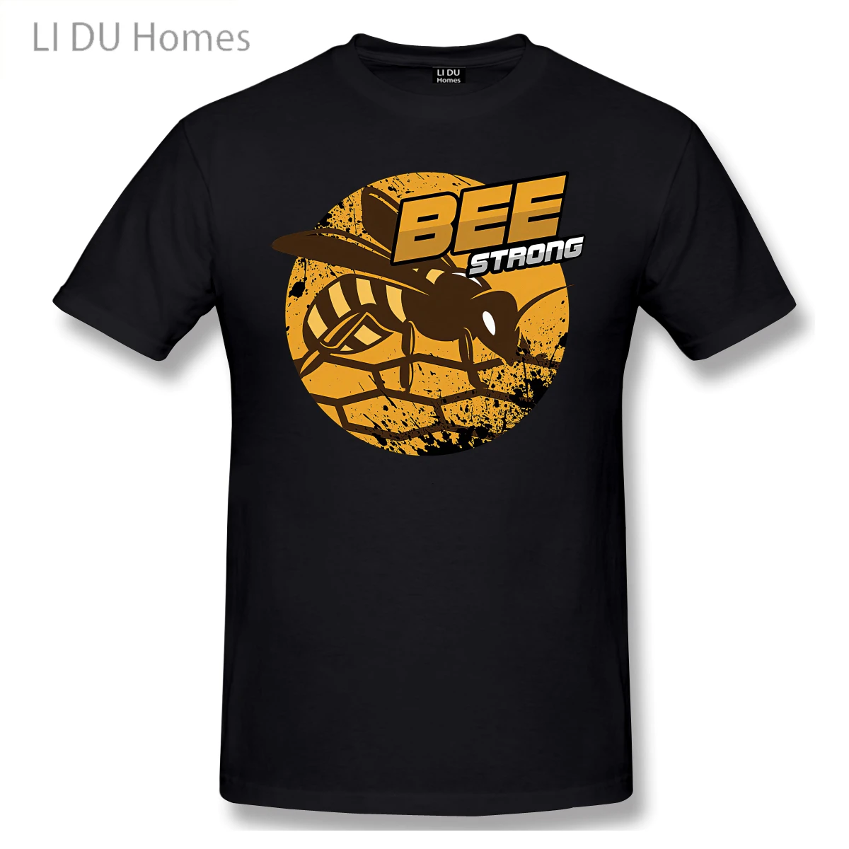 

LIDU Bees Beehive Beekeeper Motivational Honeybee Gift Bee Strong T shirt man T Shirt Woman