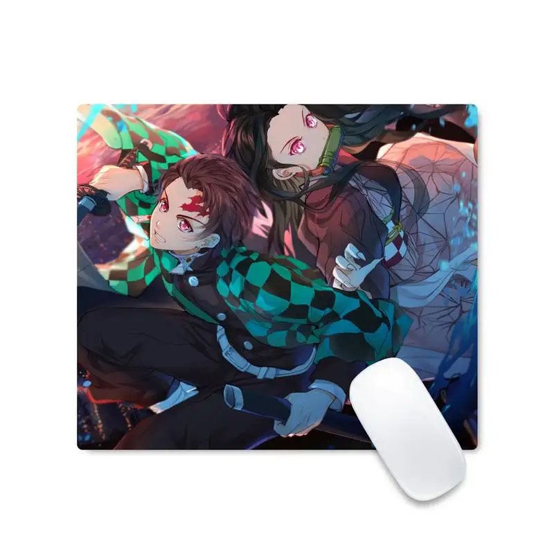 

Anime Demon Slayer gamer play mats Mousepad Mouse pad Desk Protect Game Officework Mat Non-slip Laptop Cushion mousepad