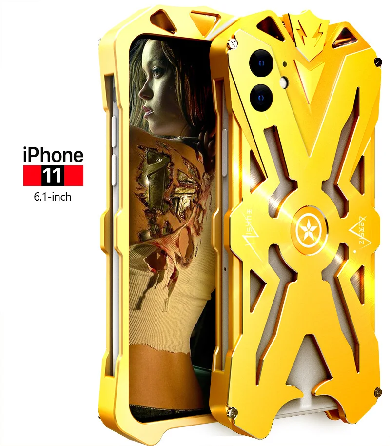 Металлический алюминиевый чехол для iphone 11, защитный чехол Doom, сверхпрочная защита для iphone 11 pro max, Новые Чехлы, чехол-бампер