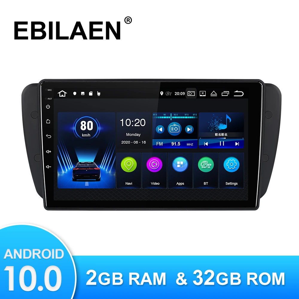 EBILAEN автомобильный мультимедийный плеер для Seat Ibiza 6j 2009 2013 Android10.0 GPS навигация