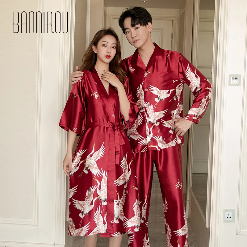 BANNIROU женская ночная рубашка женские комплекты Серебряная Атласная одежда