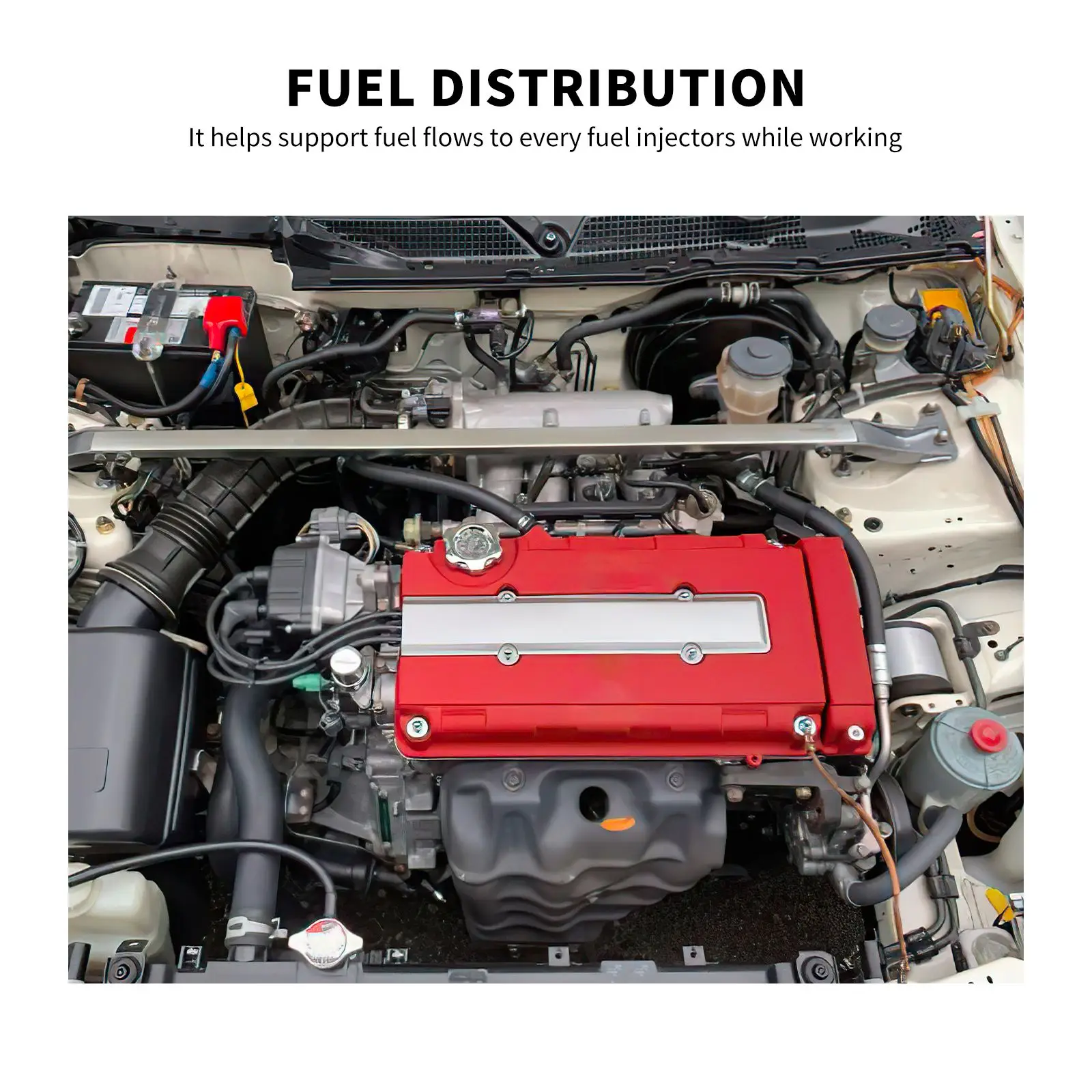 Регулятор давления топлива VEVOR комплект топливных рельсов для Acura Integra / Honda Civic