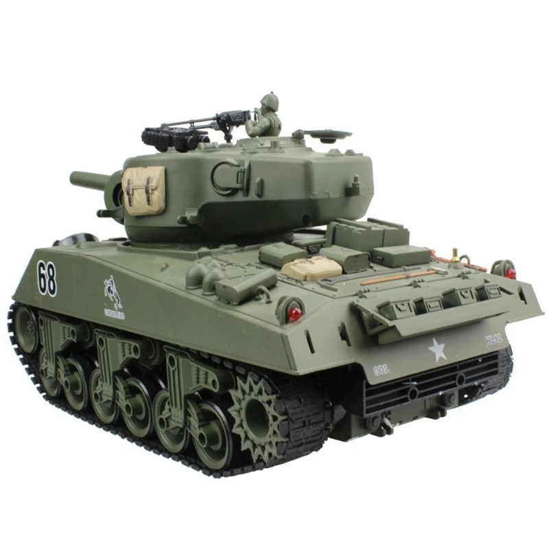 2 4G RC Танк США Шерман M4A3 колесница 15 каналов 1/20 Автомобиль Главный боевой танк