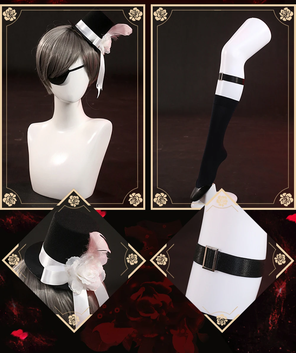 VEVEFHUANG предварительная Аниме Косплей Черный Дворецкий Ciel Phantomhive и Елизаветы белый косплей-костюм свадебное платье для вечерние комплект