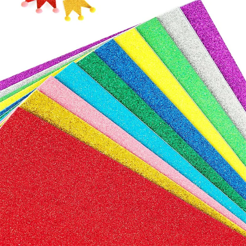 5 шт./пакет блеск пены бумажный альбом губка бумажные украшения картон Diy крафт