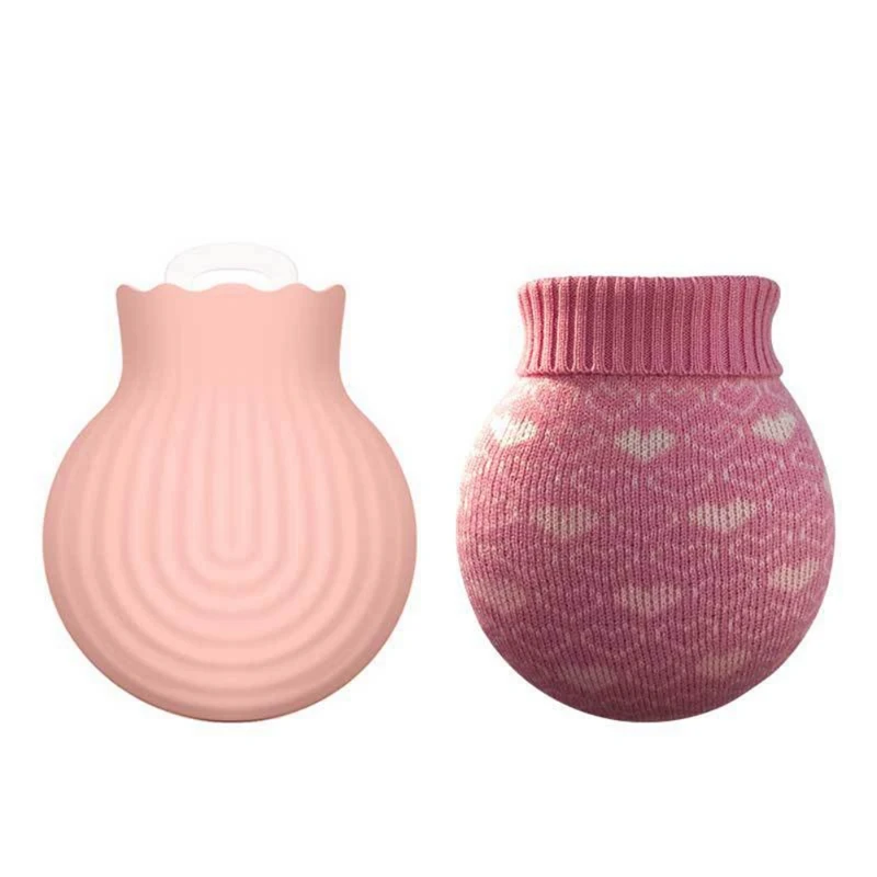 pink S Силиконовая бутылка для горячей воды, впрыска воды, грелка для рук, горячий компресс, бытовая безопасность, Взрывозащищенная грелка - Цвет: pink S