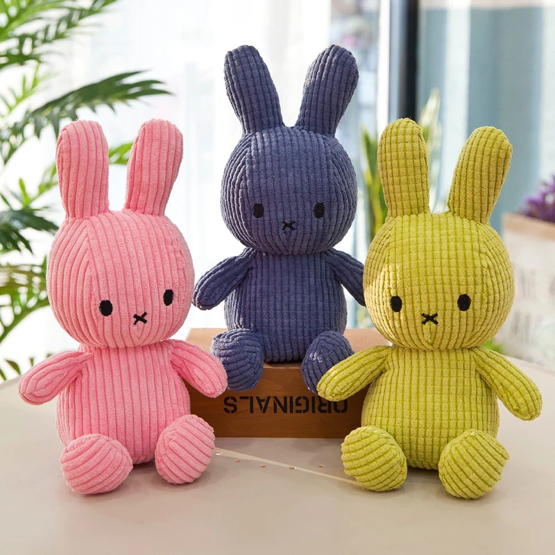 

30CM Height Large Plush Bunny Doll Toys Kids Sleeping Back Cushion Cute Stuffed Rabbit Baby Accompany Dolls Xmas Gift