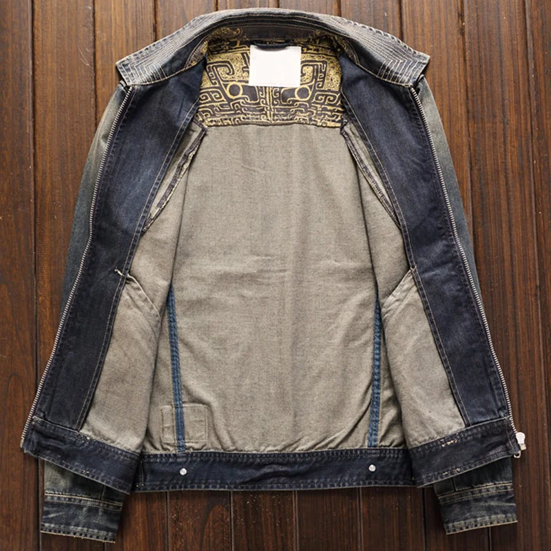 Мужской джинсовый костюм в европейском стиле свободные мужские джинсовые пальто