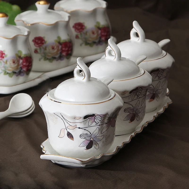 Керамический набор банок для приправ домашняя Европейская комбинированная