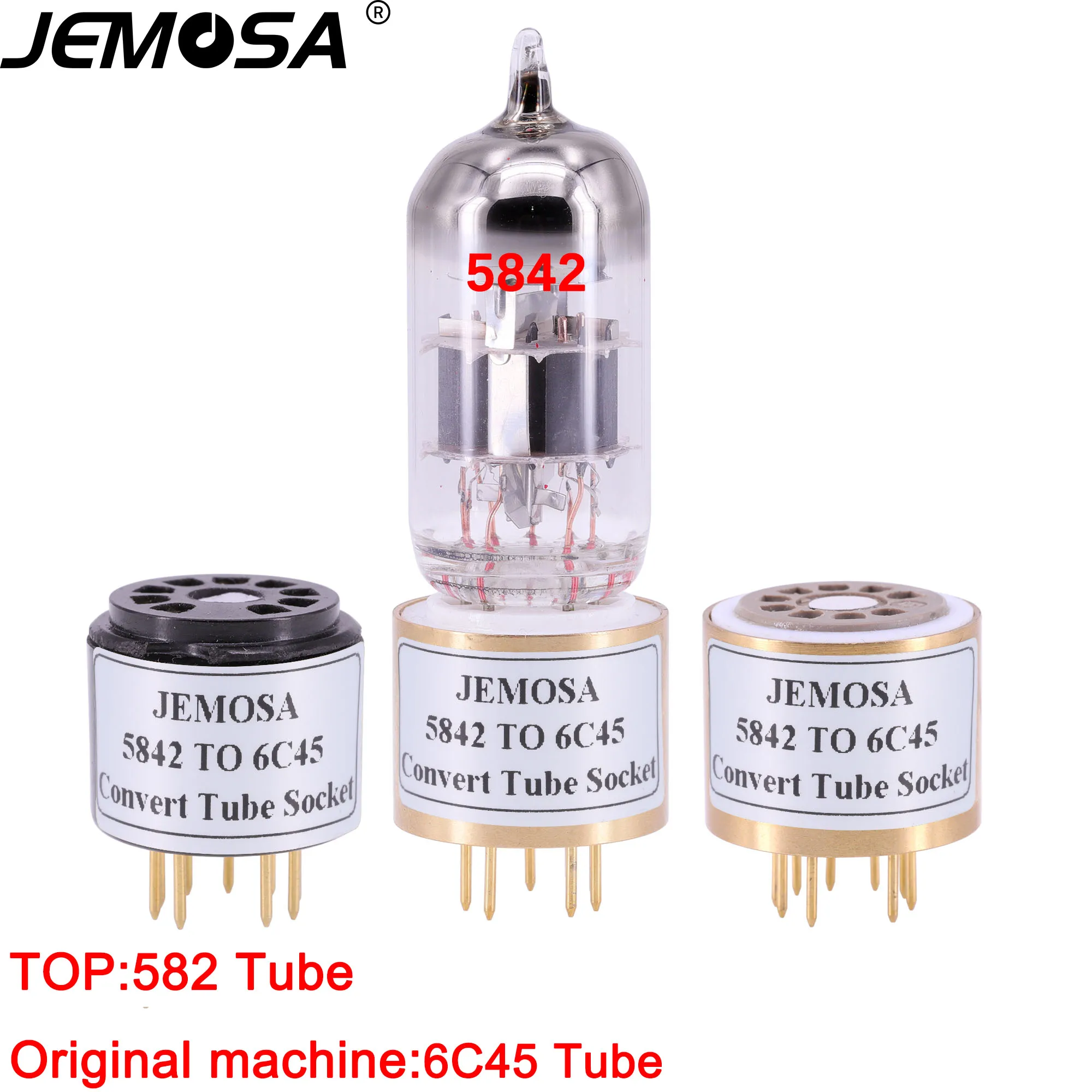 1PC 5842 TO 6C45 Vacuum Tube DIY Audio Amplifier Convert Socket Adapter | Электроника