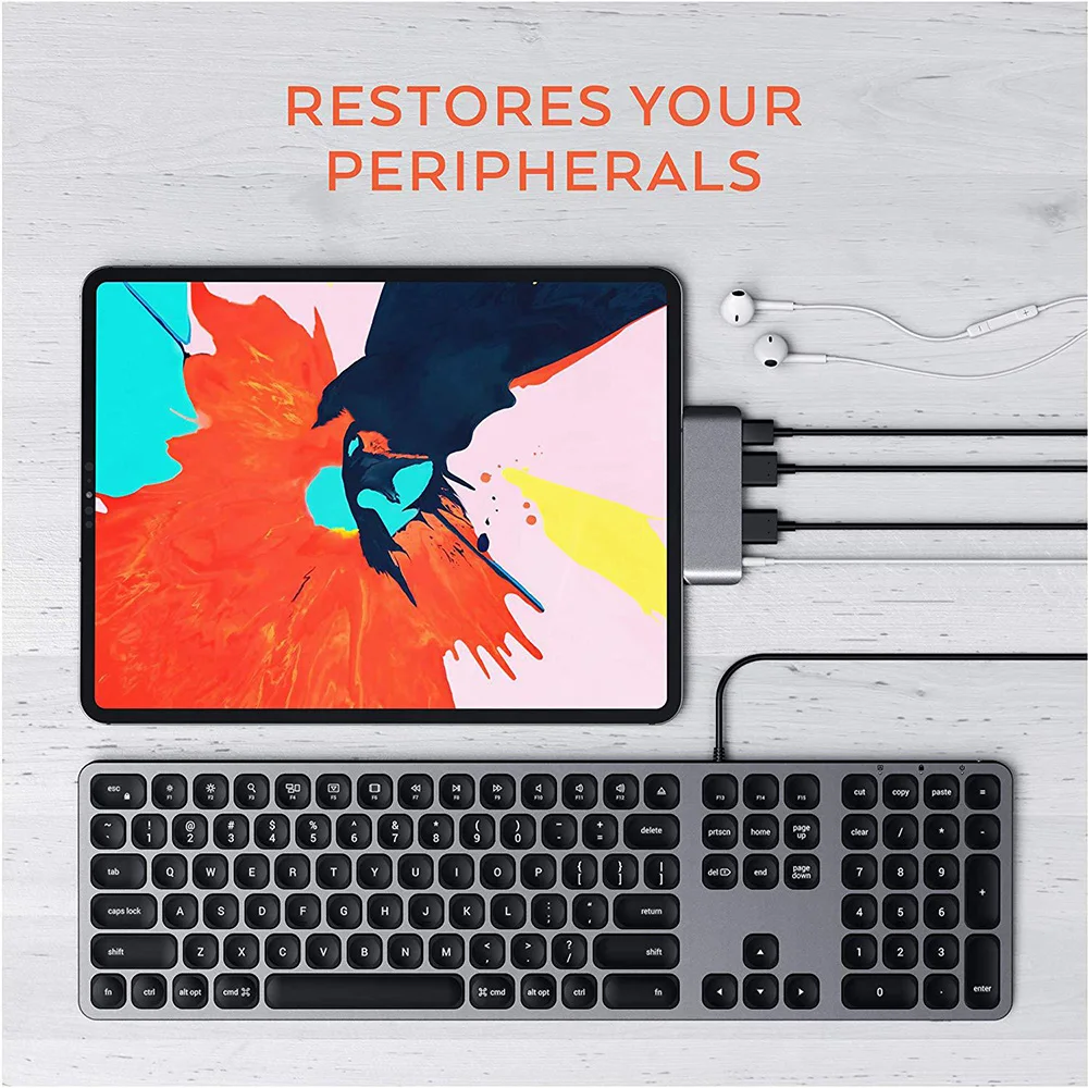 Док-станция для IPad Pro 3 0/Samsung S9/MacBook USB Type-C | Компьютеры и офис