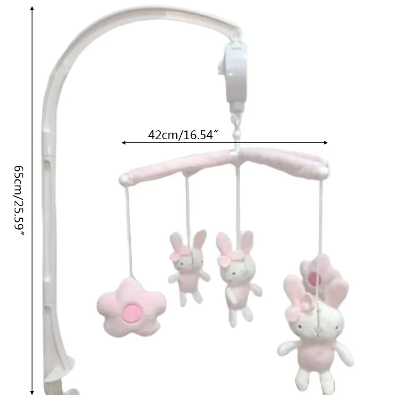 

Baby Crib Musical Mobile Rattles Plush Pendants Toy Bed Bell Wind Chimes Kids Room Hanging Decoration