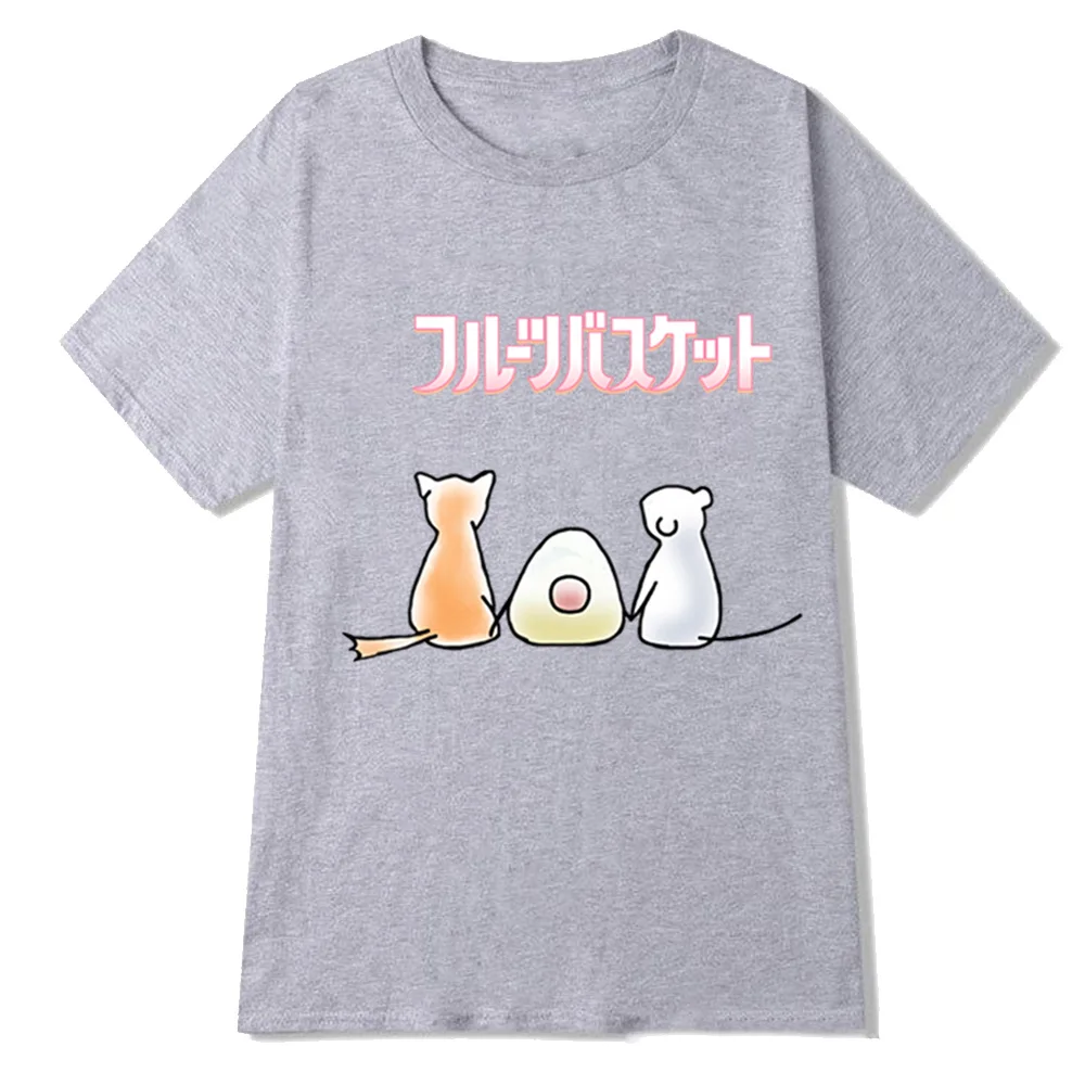

Harajuku Kawaii Fruits Basket Tshirt Funny Short Sleeve Casual Streetwear T Unisex Ops