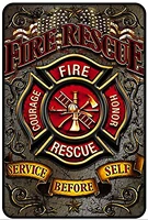 firefighter wall decoration sign metal sign firefighter theme parking sign and man hole decoration metal wall art decoration