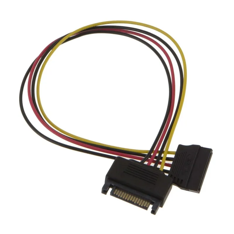 Кабель питания SATA [5 Pack] 12 дюймовый 15 Pin Male к Female Cable| |