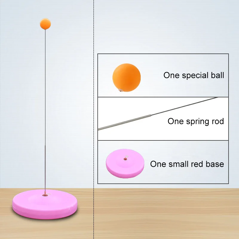 Table Tennis Rebound Trainer Ping-Pong Ball Training Equipment Shaft Machine Ping Pong set Indoor Game | Спорт и развлечения